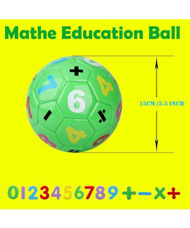 Football 15 cm with Pump - Indoor Sensory Ball for Kids (Aged 2-8) | 3 Pack Toddler Balls with Letters - Perfect for Girls & Boys - Buy Online on GoSupps.com