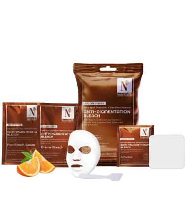 Nutriglow Advanced Organics AntiPigmentation Bleach for Lightening & Brightening 6 In 1 20G All Skin Types
