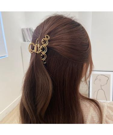 Smiley Face Metal Hair Claw Clips Set for Women and Girls - Non-Slip Hairpins for Thick Hair - 2PCS Smiley Barrettes Prom Hair Accessories - Buy Online on GoSupps.com