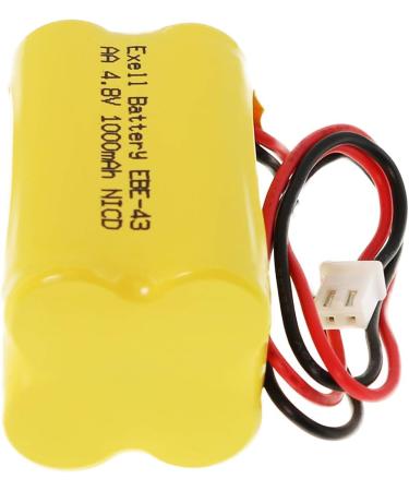 4.8V 1000mAh Exell Emergency Lighting Battery - Compatible with Emerlight E-conolight & More | International Shipping - Buy Online on GoSupps.com