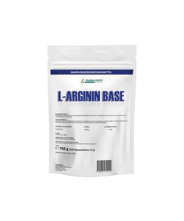 L-Arginine Base Powder - PREMIUM quality - obtained by plant fermentation 750g