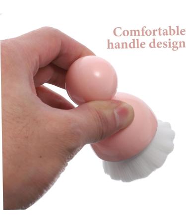 Housoutil 1pc Cleansing Brush Travel Makeup Brush Mineral Makeup Foundation Nail Dust Brush Liquid Makeup Portable Cosmetic Brush Pink Face Washbasin Artificial Fiber Wool - Buy Online on GoSupps.com
