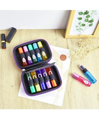 Compact Purple Essential Oil Storage Box for Aromatherapy & Nail Polish - Holds 5ml & 10ml Bottles - Buy Online on GoSupps.com