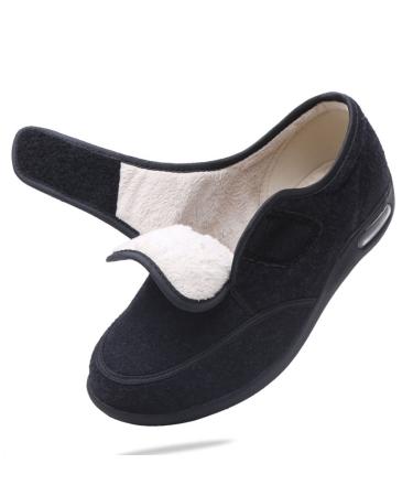 Diabetic Shoes for Women Warm Fluff Unisex Diabetic Shoes Diabetic Shoes for Women Outdoo Double Insole Diabetic Shoes Comfort Diabetic Shoes for Men 9 Gray