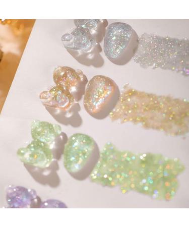 8ml Varnish Lacquer Flash Reflective Sequins Nail Art Gel Nail Polish Gel Broken Diamond Glitter Gel Phototherapy Glue - (Color: 6) - Buy Online on GoSupps.com