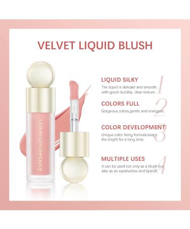 Erinde Soft Pinch Dewy Liquid Cream Blush - Long Lasting Buildable Moisturizing Blusher Pen for Cheeks - Velvet Silk Texture - 1 Piece - Buy Online on GoSupps.com