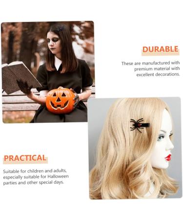 minkissy 16 Pairs Halloween Hair Clips Gothic Hair Clip Bat Hairclips Cosplay Hair Clips Devil Hairpins Prom Hair Black Accessories for Women Halloween Barrettes Iron Child Girl Bat Wing - Buy Online on GoSupps.com