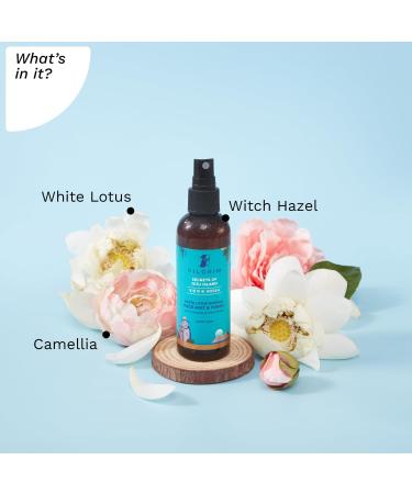 Pilgrim Korean Face Mist & Toner | Hydrating Camellia & Witch Hazel Formula | Enhance Skin Elasticity | 3.38 Fl Oz (100ml) - Soft & Supple Skin - Buy Online on GoSupps.com