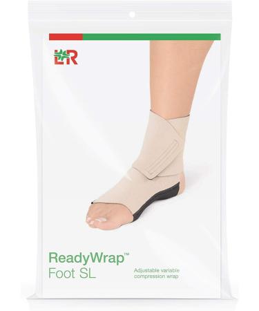 Shop ReadyWrap Beige Foot SL Sleeve/Wrap - Regular Length (Medium-Left) for Pain Relief & Support | International Shipping Available - Buy Online on GoSupps.com