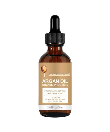 Organic Hair Oil Hair Growth Oil 60ml Nourishing Natural Argan Oil Non Greasy Hair GrowthSe Rum With Natural Ingredient Strengthening Hair Oil For Damaged Hair Daily Use Scalp Moisturizing