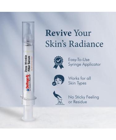 Delfogo Rx Deep Wrinkle Filler Serum | Best Anti-Aging Treatment for Fine Lines & Wrinkles - Youthful Skin Solutions - Buy Online on GoSupps.com