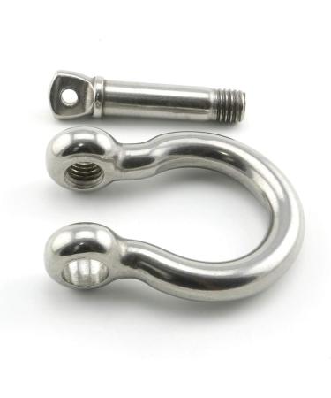Heyous 1/2 Inch 12mm Screw Pin Anchor Shackle Stainless Steel Heavy Duty Bow Shape Load Clamp for Chains Wirerope Lifting Paracord Outdoor Camping Survival Rope Bracelets - Buy Online on GoSupps.com