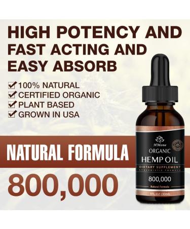 High Potency Hemp Oil 3 Pack - 800,000 Extra Strength for Relaxation, Calming, Sleep, Anxiety & Stress - Natural Hemp Tincture - Organic, Vegan, Non-GMO - USA Grown - 1 Fl Oz (Pack of 3) - Buy Online on GoSupps.com