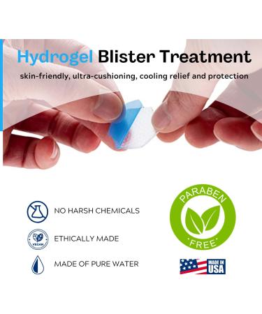 Hexagels Plus Aloe Vera Hydrogel Pads - Paraben Free Blister Prevention & Skin Irritation Relief (50ct - Buy Online on GoSupps.com