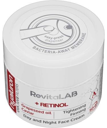 RevitaLAB - Hyaluron - Anti-aging day and night cream enriched with retinol caviar and red grapes for people aged 50 to 65 50 ml - Buy Online on GoSupps.com