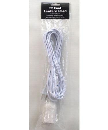 Whirled Planet 12' Hanging Lantern Cord with On/Off Switch (White) - Buy Online on GoSupps.com