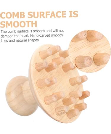 Partykindom Wooden Massage Comb for Kids - Natural Wood Head Massager & Stylist Comb - Buy Online on GoSupps.com