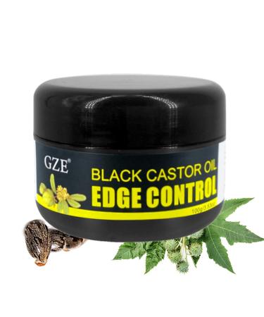 Black Castor Oil Extra Hold Braid Loc Twist Gel - Tames Frizz & Controls Edges No Flaking No White Residue Prevent Breakage Hair Edge Booster with Coconut Oil for Black Hair 4c Women