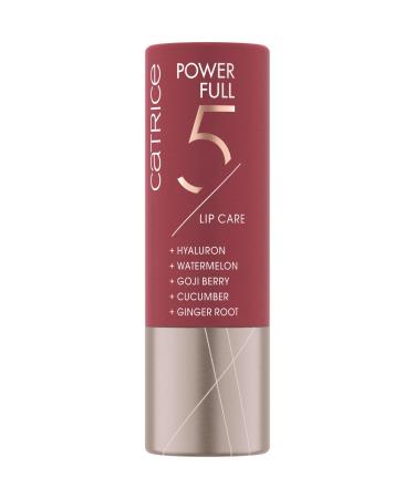 Catrice Power Full 5 Lip Care Lipstick lipstick No. 040 Addicting Cassis red nourishing smoothing shiny vegan without alcohol without parabens (3.5g) cucumber 3.5 g (1 Pack)