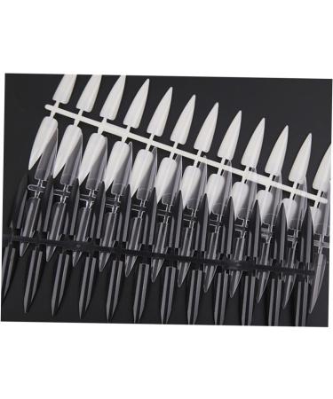 Housoutil 1 Set 20 Nail Training Manicure Tool Bronzing Pearls for Face Nail Polish False Nail Art Practice Nail Color Cards Nail Salon Tool Nail Art Kit Display Board 4.5x1.3cm Transparent - Buy Online on GoSupps.com