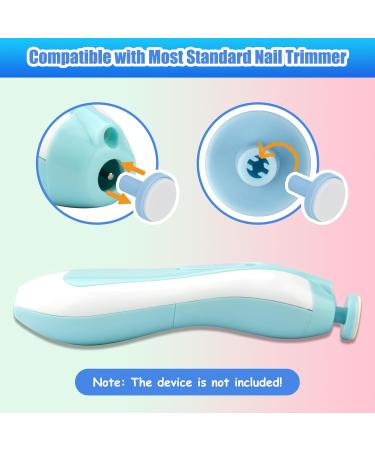 Qunlions Life 12pc Baby Nail File Pads - Electric Nail Trimmer Replacement Heads (Blue) - Buy Online on GoSupps.com