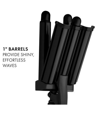 Buy Hot Tools Pro Artist Black Gold Digital 3 Barrel Jumbo Hair Waver - Create Ultra Sleek Waves Instantly (1 inch Barrels) - International Shipping Available - Buy Online on GoSupps.com