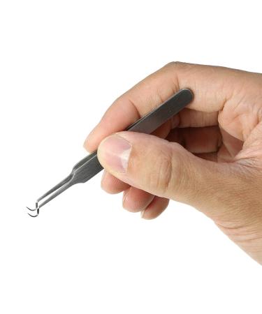 Stainless Steel Blackhead Remover - Effective Nose Acne Elimination Tweezers | 8.7cm Beauty Nipper Tool for Flawless Skin - Buy Online on GoSupps.com