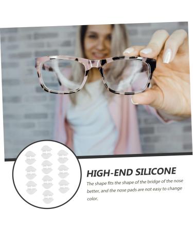 Lurrose 20 Pairs Slide-Resistant Glasses Nose Pads - Transparent Gel Cushion Supports for Smooth Comfort - Replaceable & Durable - Ideal for All Glasses - Buy Online on GoSupps.com