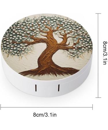 Shop Portable Tree Printed Contact Lens Case | Travel-Friendly Storage Box for Contacts - Buy Online on GoSupps.com