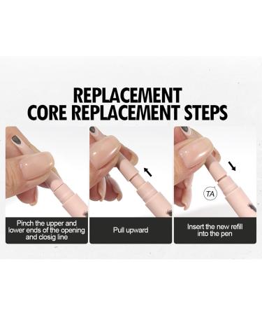 Eyebrow pencils microbladin eyebrow pencil with 4pointed microfork tip Dropshaped angled eyebrow brush for precise shaping smudgeproof eyebrow enhancer natural lifting 02 brown - Buy Online on GoSupps.com