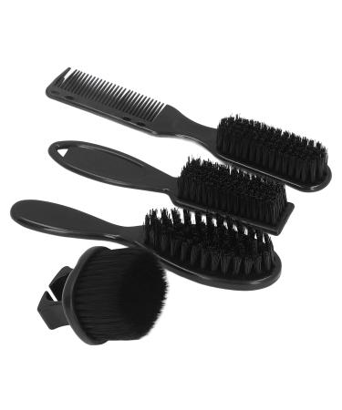 Men's Bart Brush Set - 4 Pieces Nylon Hair Dust Brush & Comb Ergonomic Design for Hair Prevention & Styling - Buy Online on GoSupps.com