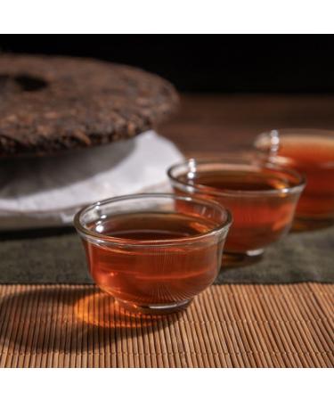 HQZM Yunnan 10 Years Old Fermented Puer Ripe Tea Cake Old Tree Dry Storage Aged Tea 357g - Buy Online on GoSupps.com