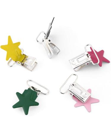 Hilitate Baby Schnuller-Klipp Holder - 10PC Multi-Colored Metal Pacifier Clips for Toys & Clothing - Buy Online on GoSupps.com