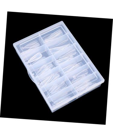 Housoutil Nail Extension Fake Nails Coffin Cosmetic False Nails Oval Nails Tips Whiting Full Coverage U as Postizas Decoradas Manicure False Nails Model Fake Acrylic Nails French Gel White - Buy Online on GoSupps.com