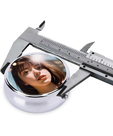 Horror Cute Girl Mini Round Pill Box | 3 Compartment Pill Organizer for Travel & Home - Buy Online on GoSupps.com