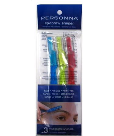 Personna Eyebrow Shaper - Unisex Grooming Tool - 3 Pack - Buy Online on GoSupps.com