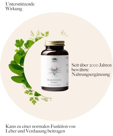 Herbal Trade Sankt Anton Mary Thistle Capsules - High Dose 80% Silymarin - Premium Quality German 90 Capsules - Buy Online on GoSupps.com