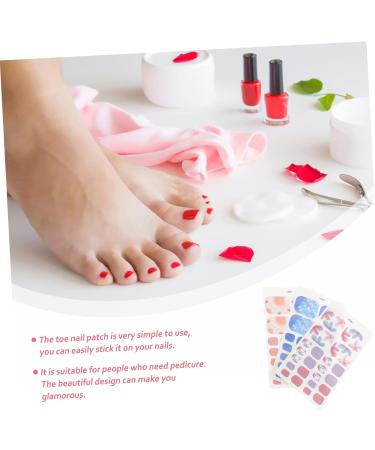 FRCOLOR 30 Sheets toenail Stickers Nail Art Patches u as postizas decoradas Nail Stickers Full Nail Wraps Plastic Fake Nails Summer Stickers Nail Gel Toenails Sticker Child Applique Oval Assorted Colorx5pcs 10X5.5X0.1CMx5pcs - Buy Online on GoSupps.com