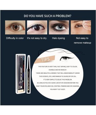  Allayu Waterproof Quick-Drying Anti-Smudge Long-Lasting Eyeliner Pens and Pencils for Beginners Orange - Buy Online on GoSupps.com