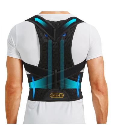 Upgraded Back Brace Posture Corrector for Women and Men - Relief for Neck  Back and Shoulder Pain - Full Adjustable and Breathable Posture Back Brace - Improve Back Posture and Provide Lumbar Support Medium