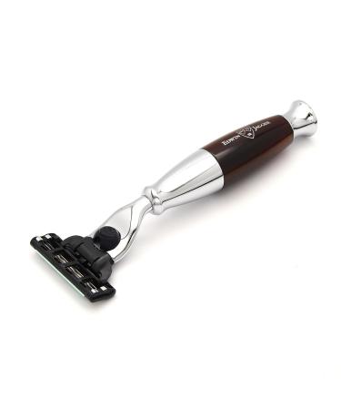 Edwin Jagger Chrome-Plated Diffusion 36 Razor Handle - Compatible with Gillette Mach3 Blades | International Shipping - Buy Online on GoSupps.com