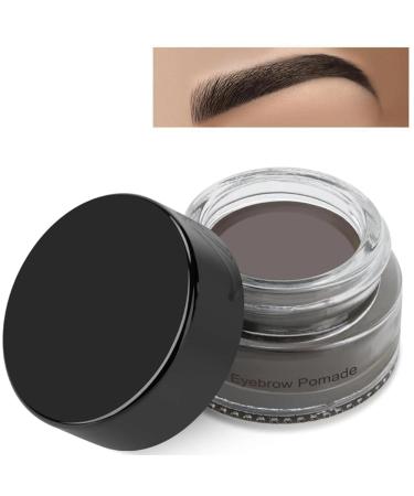 Eyebrow Pomade - Waterproof Brow Pomade for Long-lasting Results Smudge Proof and Sweat Resistant Formula Natural Eyebrow Makeup for All Skin Types and Tones (1#black) 0.1#black