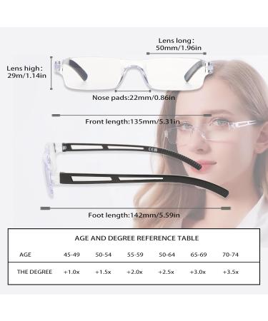 Shop Blue Light Reading Glasses for Men & Women - 4 Pairs 1.5x Magnification Black - Perfect for Computer Use - Buy Online on GoSupps.com