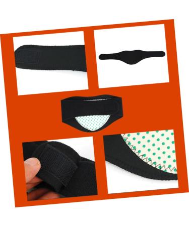 Clispeed 4-Piece Neck Braces Set - Heated Magnetic Pads for Neck Pain Relief - Black - 52x10x0.5cm - Buy Online on GoSupps.com