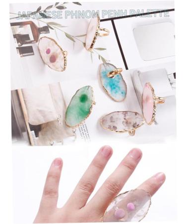 Buy Nail Mixing Palette - Nail Art Finger Ring Palette & Polish Holder - Perfect Manicure Tools - Buy Online on GoSupps.com
