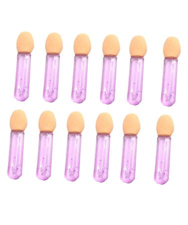Beavorty 100pcs Make up for Face Disposable Eyeshadow Sponge Eye Shadow Applicator Eye Shadow Brush 3.6X1.2 cm Violet