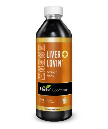 Herbal Goodness Liver Lovin Cleanse Detox & Repair Herbal Supplement - Natural Liver Support with Milk Thistle Chanca Piedra Burdock Ashwaghanda & More Digestive Aid Non-GMO 12oz