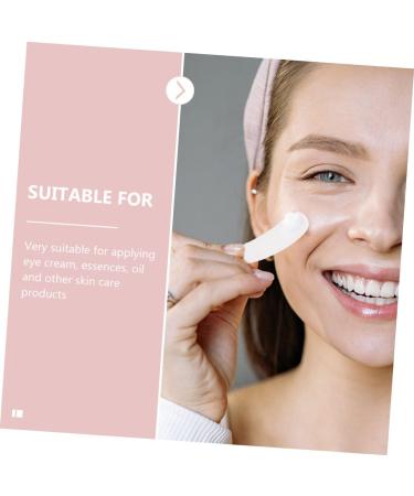 100pcs Spoon Cream Spoon Tool Face Care Products Mini Spoon Face Spatula Makeup Spatula Eye Cream Spoon Face Cream Spoon Applicator for Eye Cream Scraper 5.50X1.50X0.10CM White - Buy Online on GoSupps.com