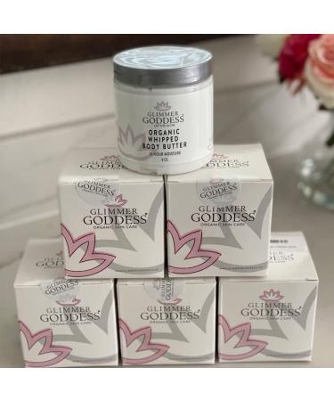 GLIMMER GODDESS Organic Body Butter - Honeysuckle | Vegan & Cruelty-Free | 24-Hour Hydration | Reduces Stretch Marks | For Eczema & All Skin Types | Baby-Friendly | 8 oz - Buy Online on GoSupps.com