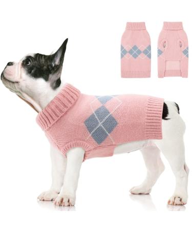 Dog sweater vest knitted winter sweater pet soft knitted wool winter sweater winter dog coat jacket vest warm pet sweater sweater for pet cat dog pink xxl xxl pink